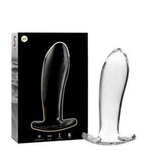 NEBULA SERIES BY IBIZA - MODELLO 5 PLUG ANALE VETRO BOROSILICATO 12.5 CM -O- 3.5 CM