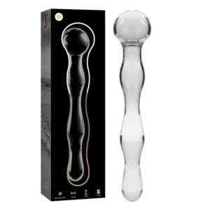 NEBULA SERIES BY IBIZA - MODELLO 13 DILDO IN VETRO BOROSILICATO 18 CM -O- 3.5 CM