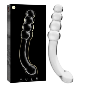 NEBULA SERIES BY IBIZA - MODELLO 14 DILDO IN VETRO BOROSILICATO 18.5 CM -O- 3 CM