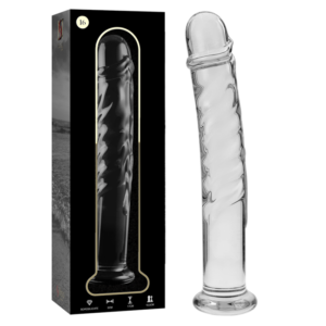 NEBULA SERIES BY IBIZA - MODELLO 16 DILDO IN VETRO BOROSILICATO 18.5 CM -O- 3 CM