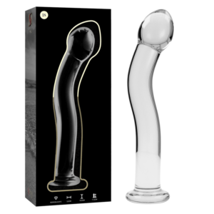 NEBULA SERIES BY IBIZA - MODELLO 18 DILDO IN VETRO BOROSILICATO 18.5 CM -O- 3.5 CM