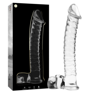 NEBULA SERIES BY IBIZA - MODELLO 23 DILDO IN VETRO BOROSILICATO 21.5 CM -O- 4 CM