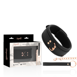 COQUETTE CHIC DESIRE - COLLARE IN PELLE FANTASIA VEGANA CON CINTURINO E FODERA IN NEOPRENE