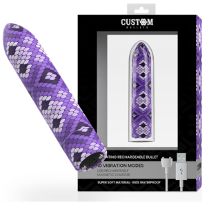 CUSTOM BULLETS - RECHARGEABLE SNAKE PURPLE MAGNETIC BULLET
