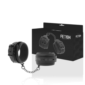 Manette Vegan Fetish Submissive in Pelle con Neoprene