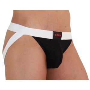 BURN - 004 JOCK NERO LUCIDO / BIANCO