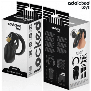 ADDICTED TOYS LOCKED - GABBIA PER PENE OBSIDIAN HOLD TAGLIA M