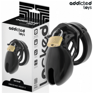 ADDICTED TOYS LOCKED - GABBIA PER PENE OBSIDIAN HOLD TAGLIA S