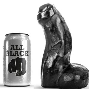 ALL BLACK - DONG NERO REALISTICO 17 CM